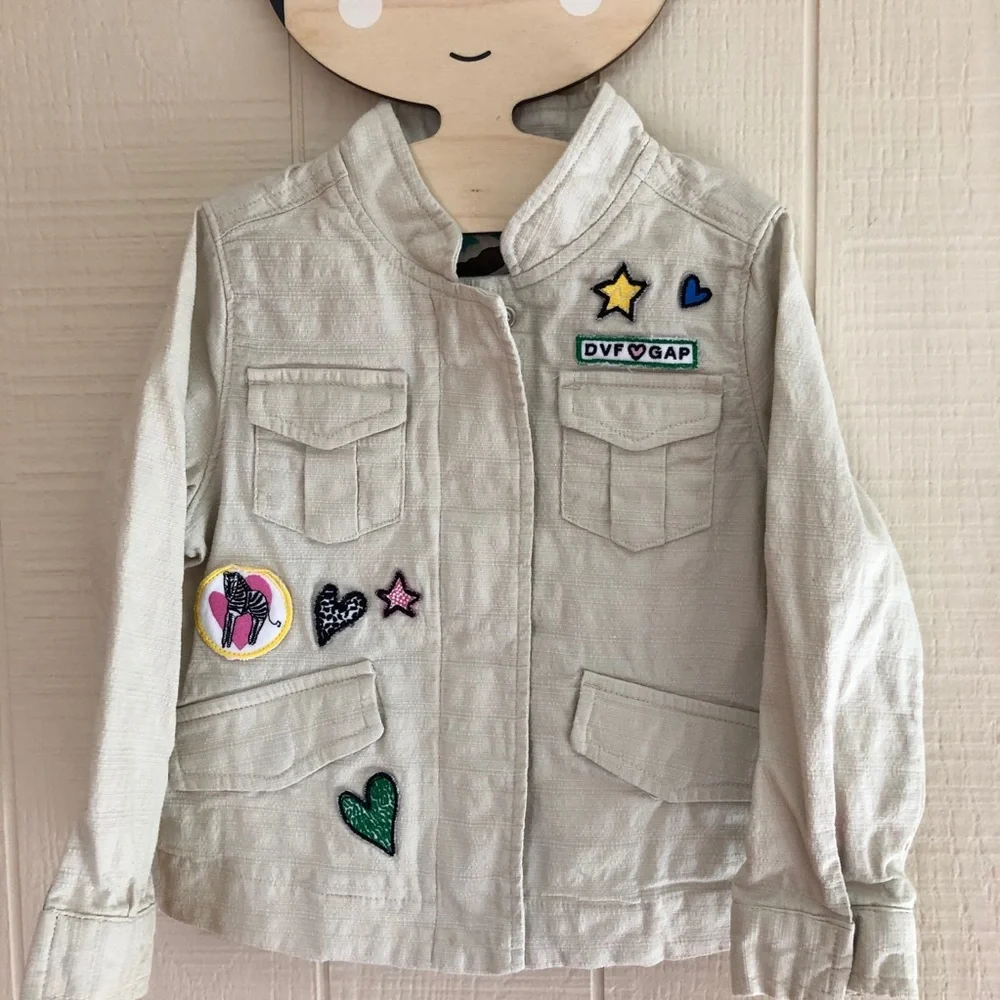 Diane von Furstenberg for gap patch jacket 4 girls